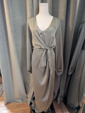 Shona Joy Luxe Balloon Sleeve Midi Size 12